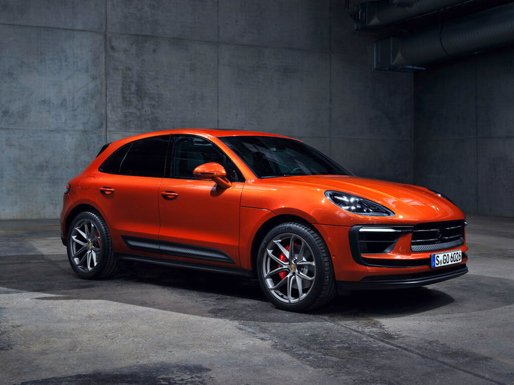 Porsche Macan GTS Facelift 95B SUV in orange – pre-cut vector pattern digital file download for PPF and vinyl wrap