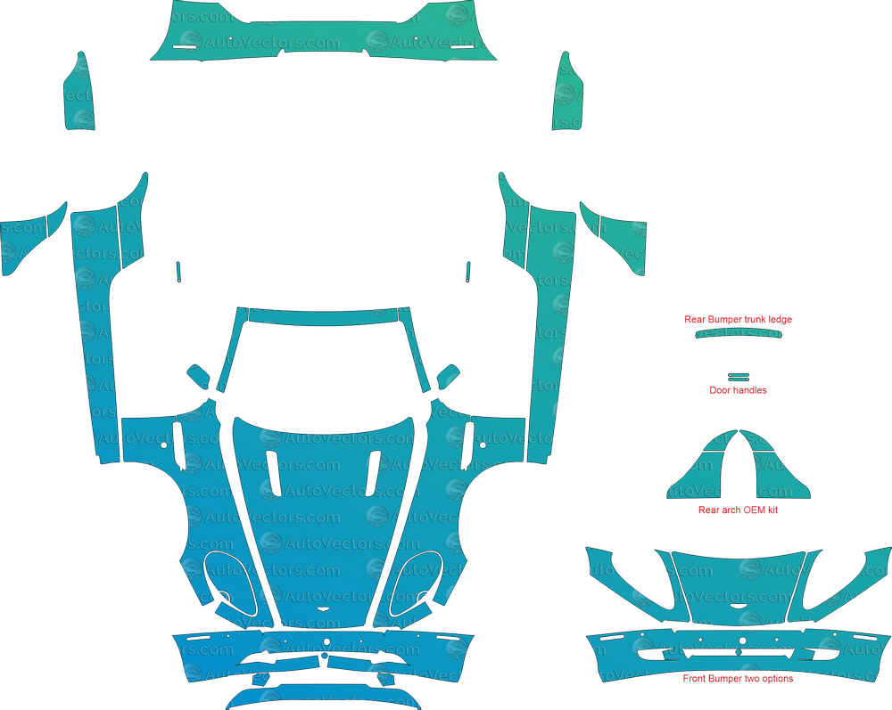 Aston Martin DB9 VH (2004–2012) Coupe Full Kit – Pre-cut Vector Pattern Digital Download