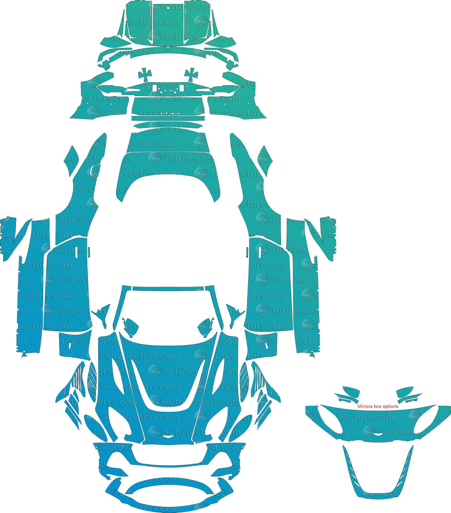 Aston Martin DBS Volante 770 Ultimate (From 2023) Convertible Full Kit – Pre-cut Vector Pattern Digital Download