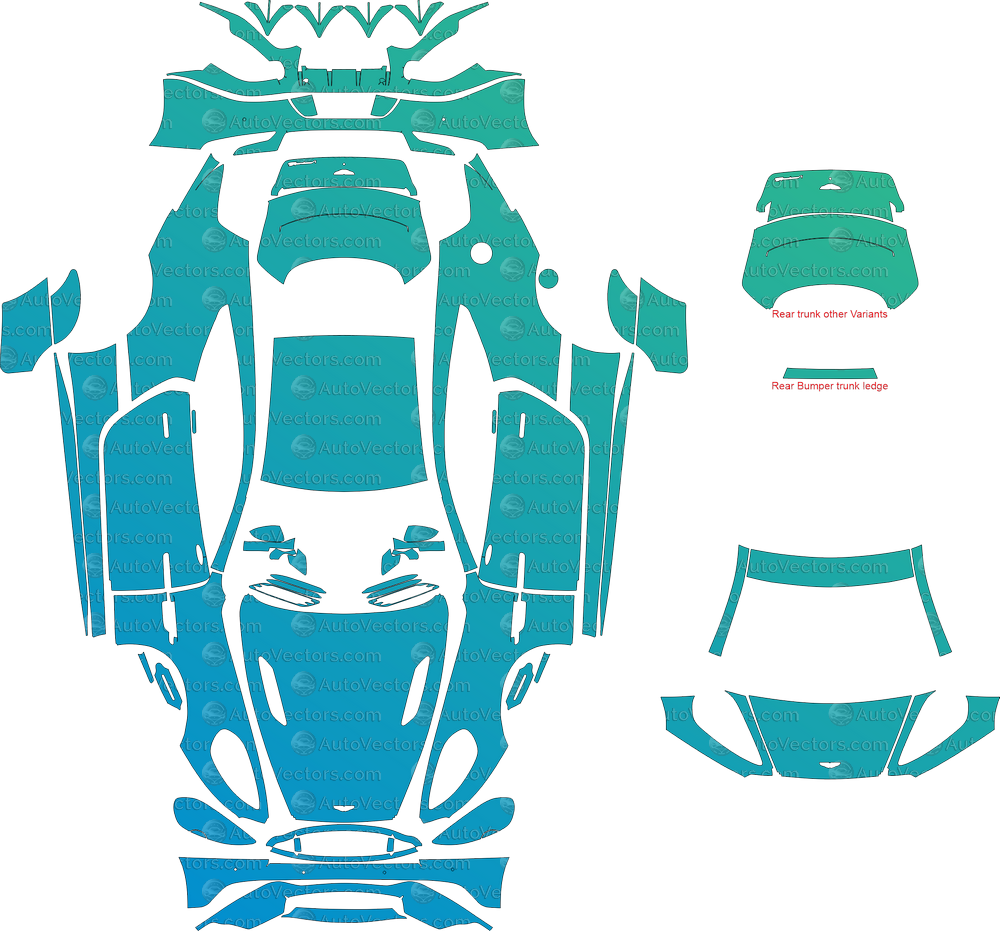 Aston Martin Vanquish Base / S (From 2018) Coupe Full Kit – Pre-cut Vector Pattern Digital Download