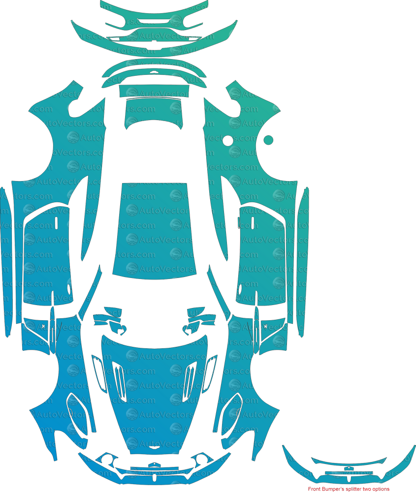 Aston Martin Vanquish Zagato (From 2017) Coupe Full Kit – Pre-cut Vector Pattern Digital Download