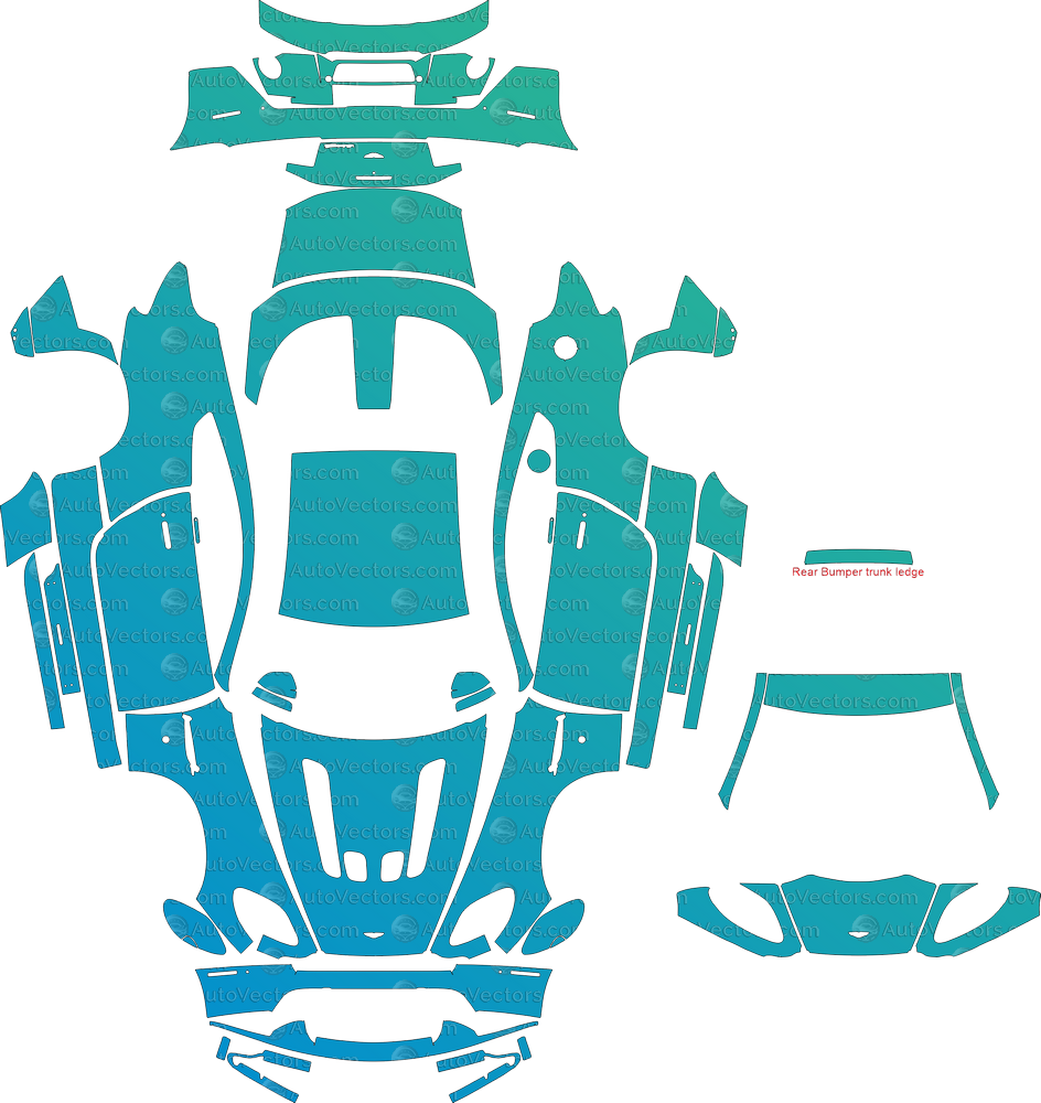 Aston Martin Vantage V12 S (2013–2017) Coupe Full Kit – Pre-cut Vector Pattern Digital Download
