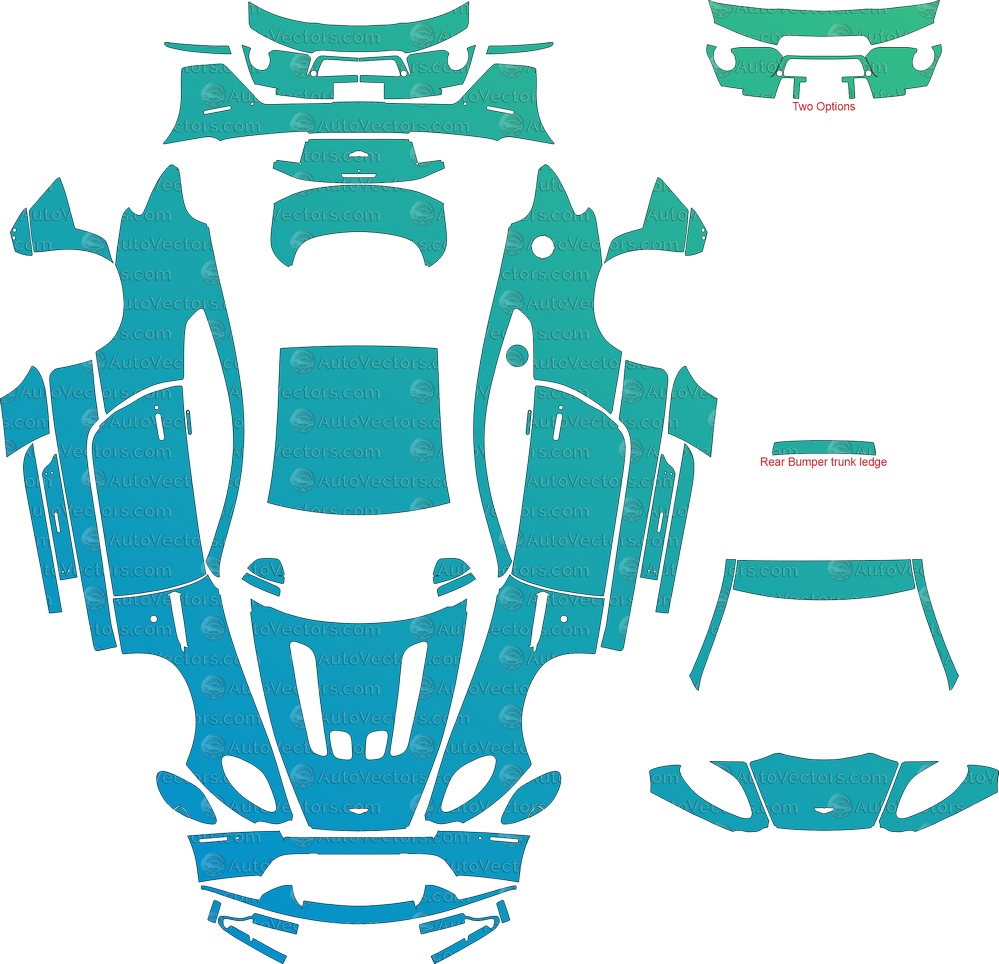 Aston Martin Vantage V12 (2009–2017) Coupe Full Kit – Pre-cut Vector Pattern Digital Download