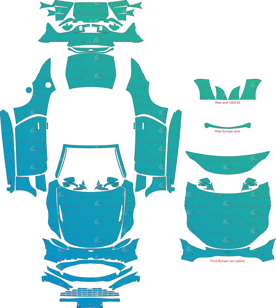 Aston Martin Vantage V8 Roadster (From 2021) Convertible Full Kit – Pre-cut Vector Pattern Digital Download