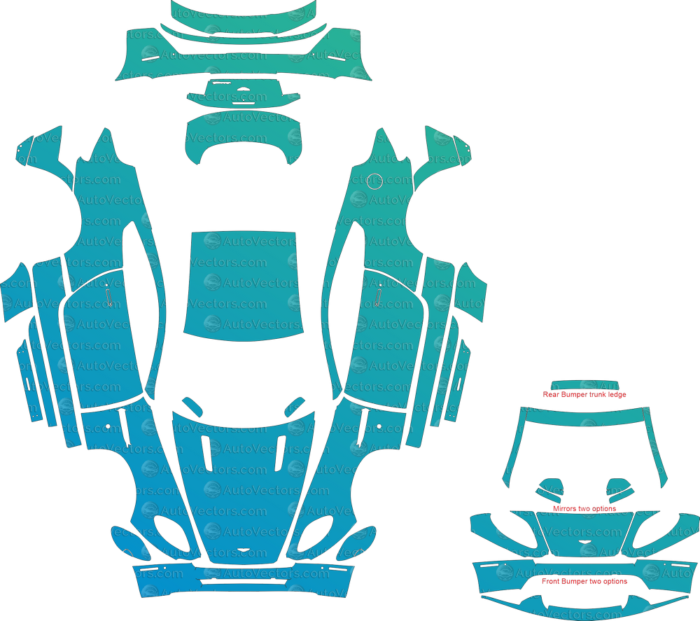 Aston Martin Vantage Base / S (2006–2017) Coupe – Pre-cut Patterns