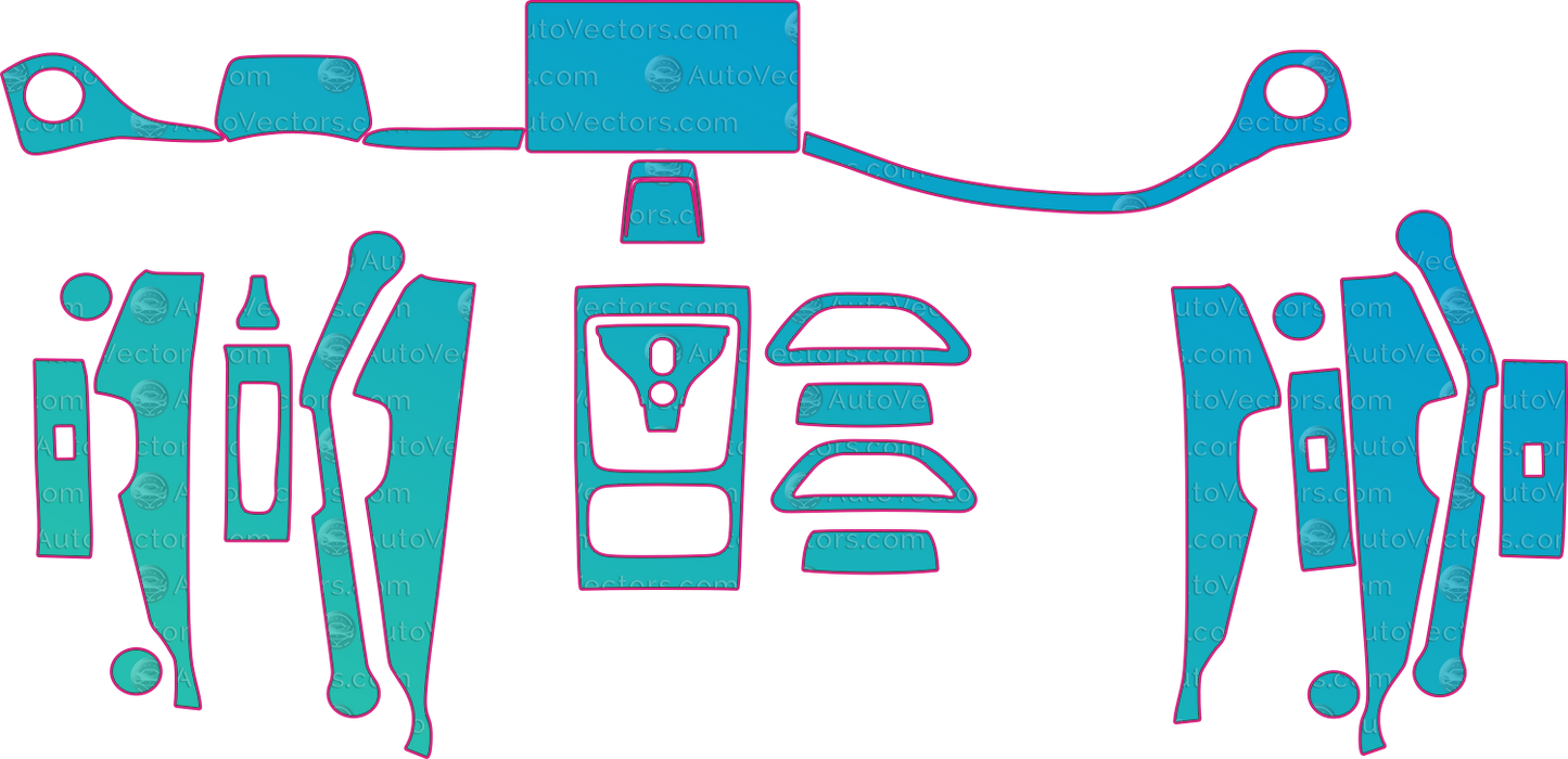 BYD Atto 3 SC2E interior (From 2022) SUV Pre-Cut PPF Pattern Templates