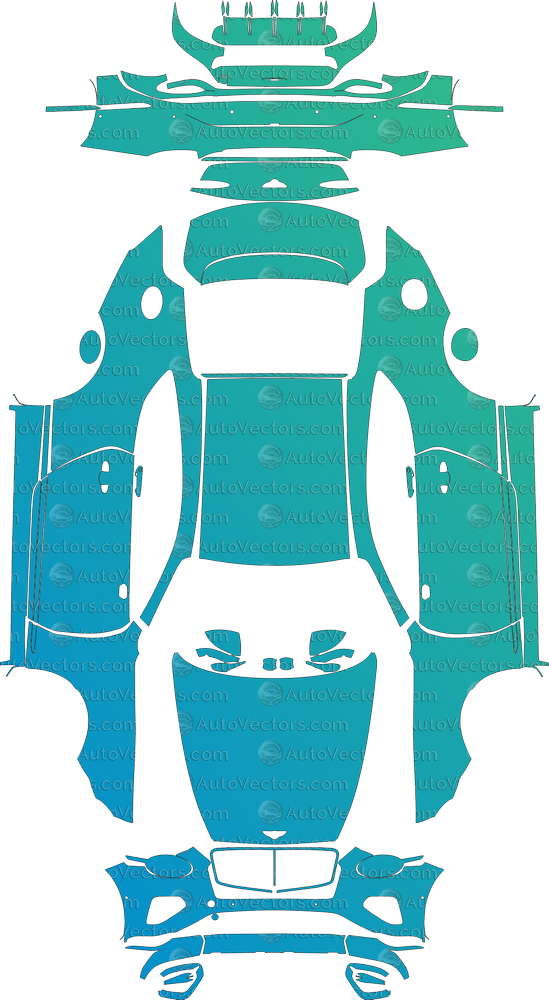 Bentley Continental GT (From 2025) Coupe Full Kit – Pre-cut Vector Pattern Digital Download