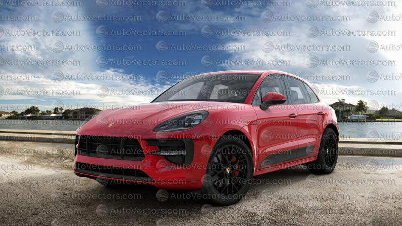 Porsche Macan GTS (Facelift) 95B (2019–2021) pre-cut vector pattern digital file download for PPF and vinyl wrap