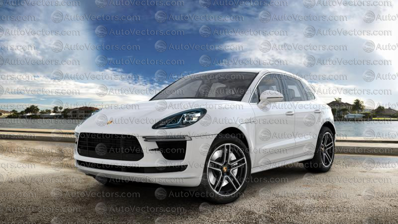 Porsche Macan Turbo, Turbo Sport Design (Facelift) 95B (2019–2021) pre-cut vector pattern digital file download for PPF and vinyl wrap