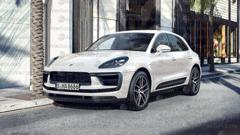 Porsche Macan Base, S, GTS, T (Facelift) 95B (From 2022) pre-cut vector pattern digital file download for PPF and vinyl wrap