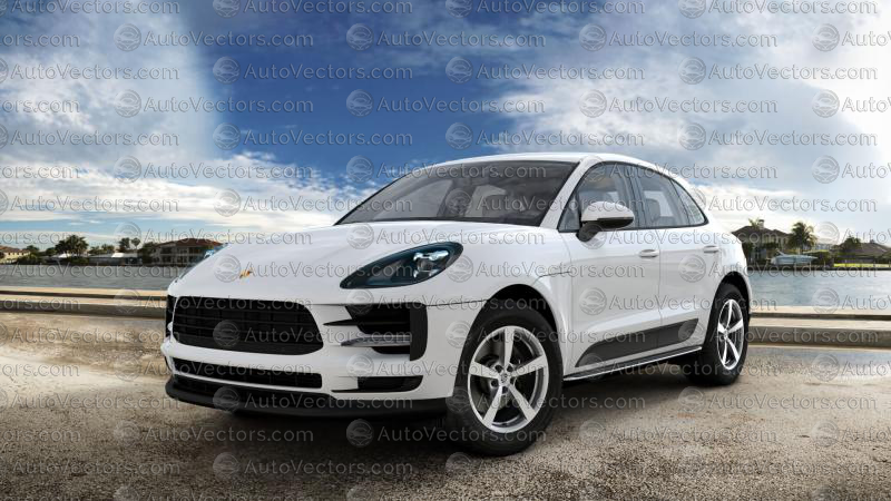 Porsche Macan Base, S, Sport Design (Facelift) 95B (2019–2021) pre-cut vector pattern digital file download for PPF and vinyl wrap