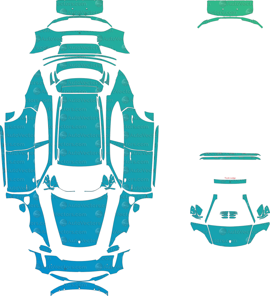 Porsche Taycan 4 4S Cross Turismo (2021–2023) Wagon – Pre-cut Patterns