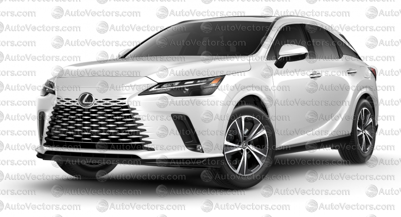 Lexus RX 450h+ XA50 (From 2023) SUV pre-cut vector pattern templates digital file download for PPF, vinyl wrap – CDR, SVG, PDF and AI files.