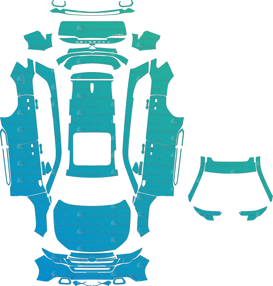 Subaru Forester Limited (From 2025) SUV Full Kit – Pre-cut Vector Pattern Digital Download