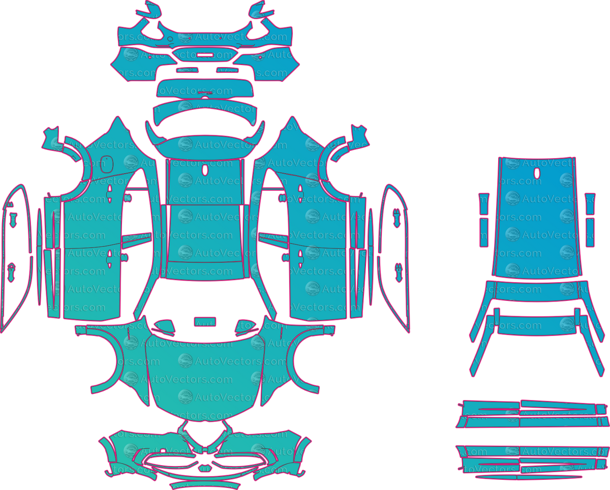 Alfa Romeo Tonale Veloce (From 2025) SUV – pre-cut PPF pattern templates, instant digital download vector cut files (CDR, AI, PDF, SVG)