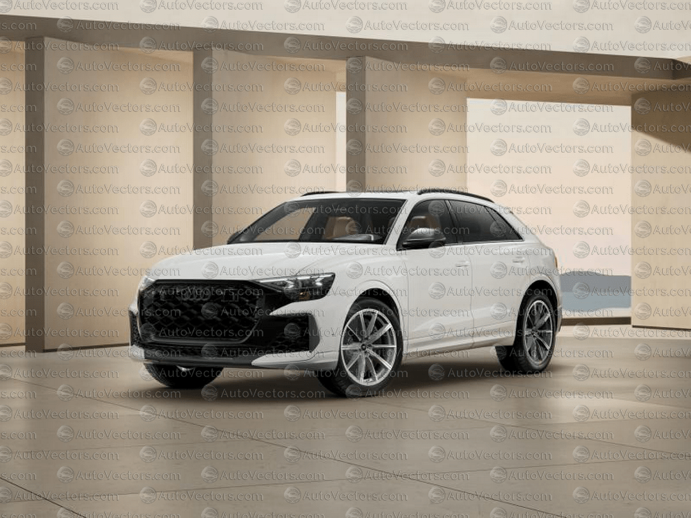 Audi RS Q8 Base 4M (From 2025) SUV pre-cut PPF vector template download