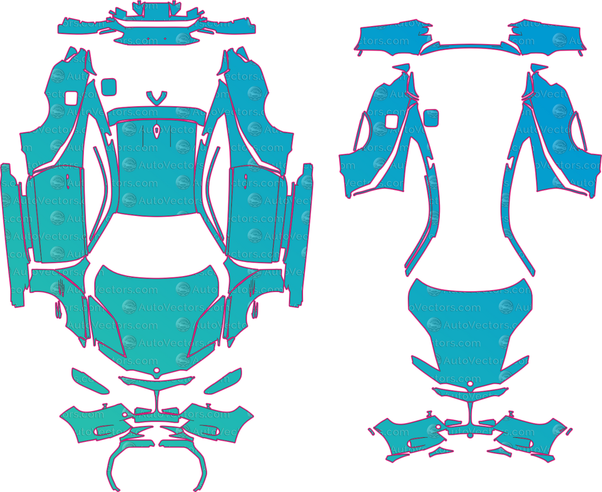 BMW 3.0 CSL (From 2023) Coupe – pre-cut PPF pattern templates, instant digital download vector cut files (CDR, AI, PDF, SVG)
