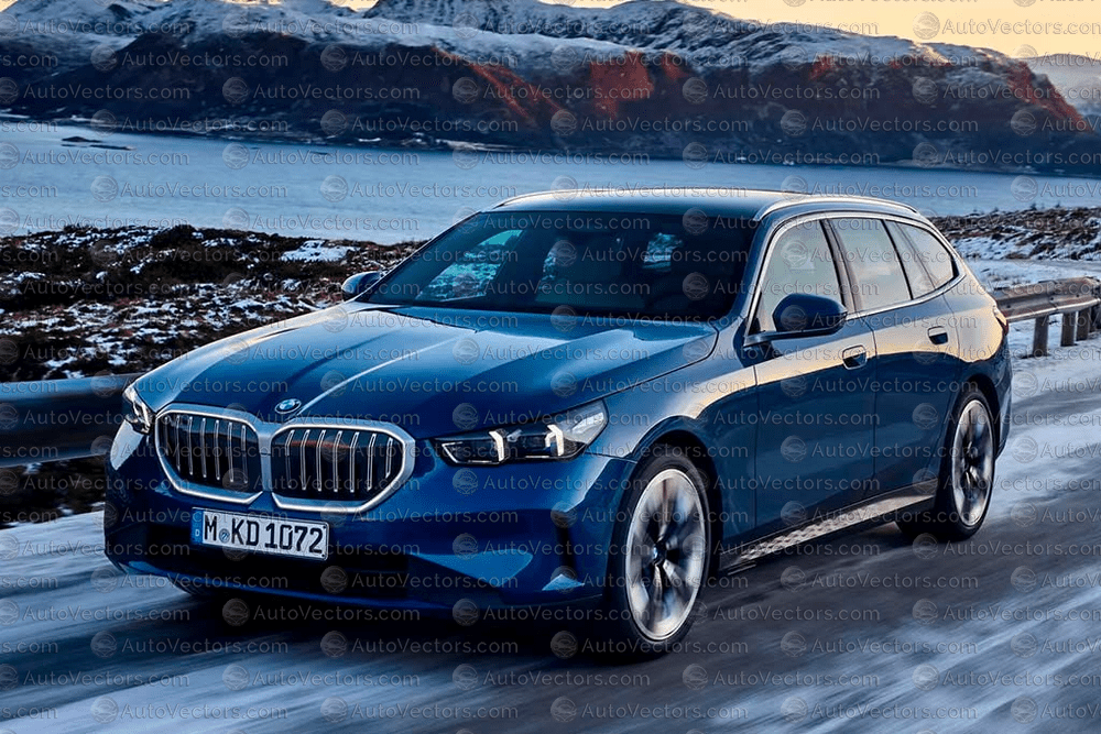 BMW 5 Series Touring Base G61 (From 2025) Wagon pre-cut PPF vector template download