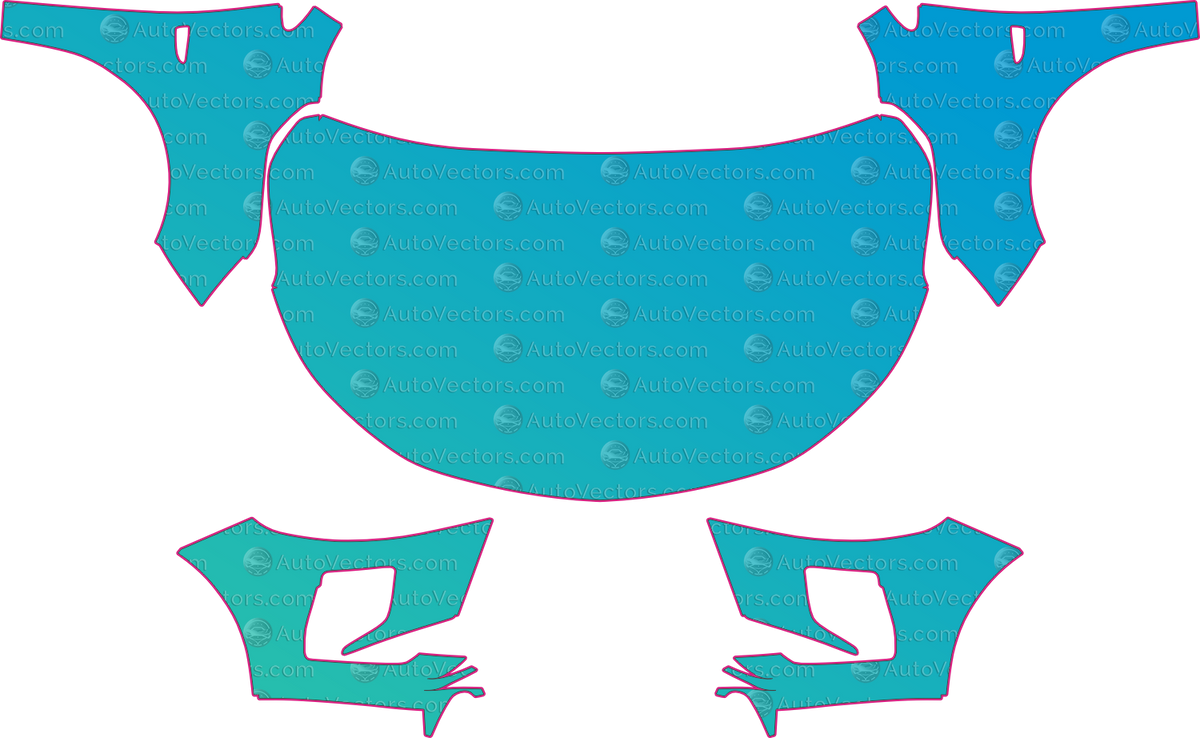 Chevrolet Onix Base (From 2026) pre-cut PPF pattern layout