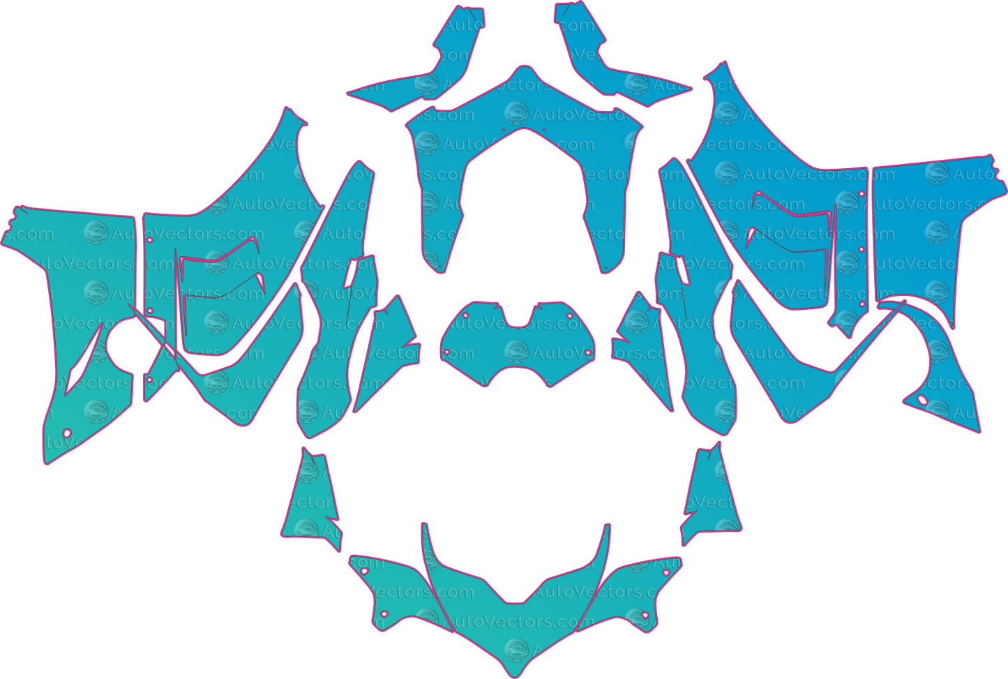 Ducati Panigale V4S (From 2022) Moto – motorcycle pre-cut PPF pattern templates, instant digital download vector cut files (CDR, AI, PDF, SVG)
