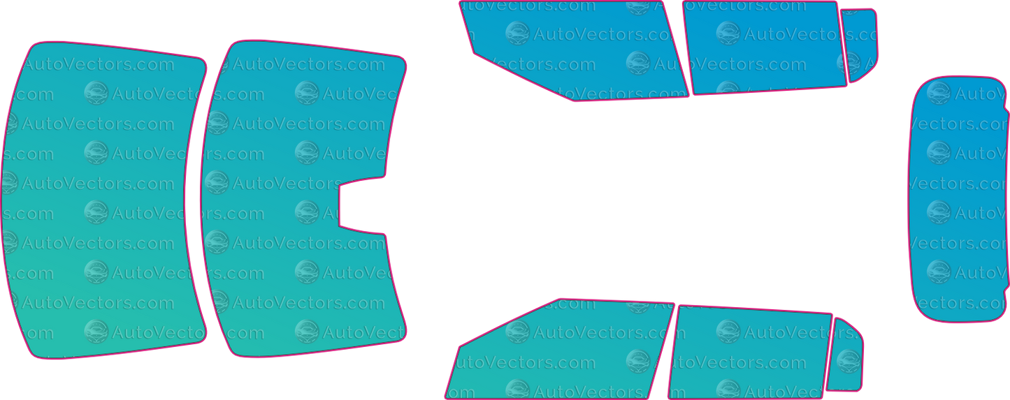 Kia EV3 Base (From 2025) SUV – window tint pre-cut templates, instant digital download vector cut files (CDR, AI, PDF, SVG)