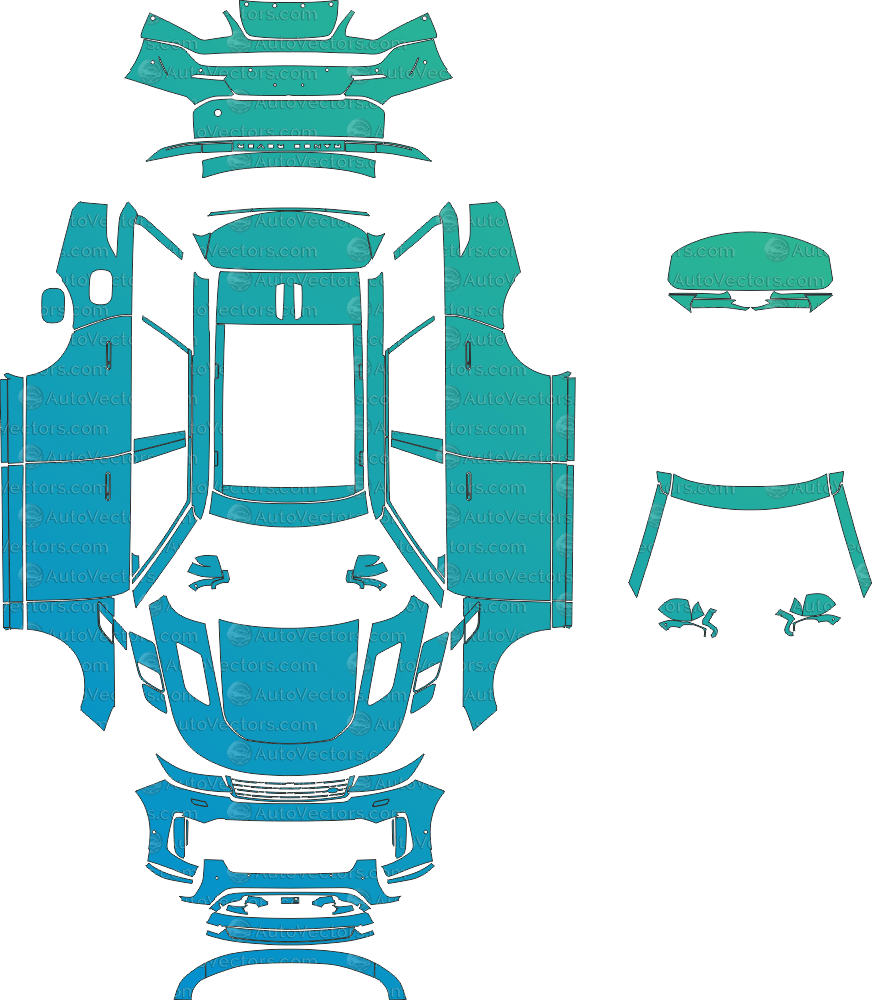 Land Rover Range Rover Sport SV ONE L461 (From 2024) SUV Pre - Cut PPF Pattern Templates pre - cut PPF template digital file download