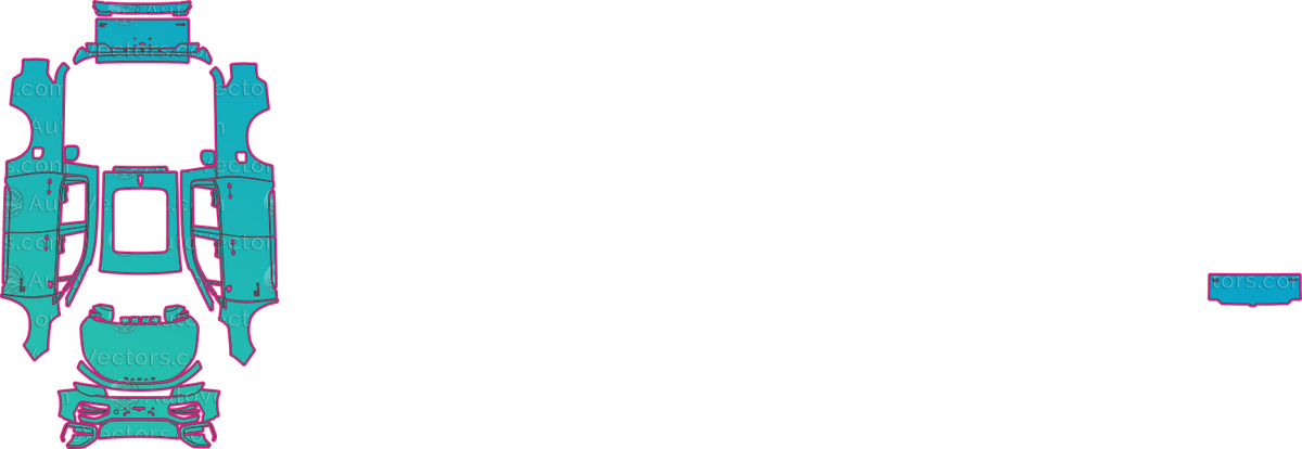 Radar RD6 Base (From 2023) pre-cut PPF pattern layout