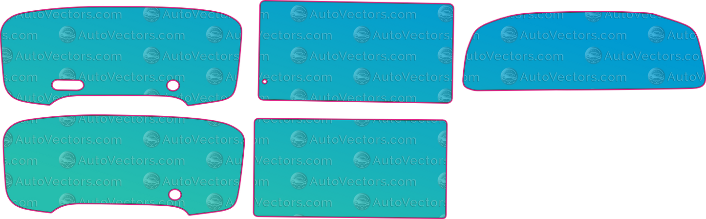 Toyota Crider (From 2021) Sedan Interior – interior pre-cut PPF pattern templates, instant digital download vector cut files (CDR, AI, PDF, SVG)