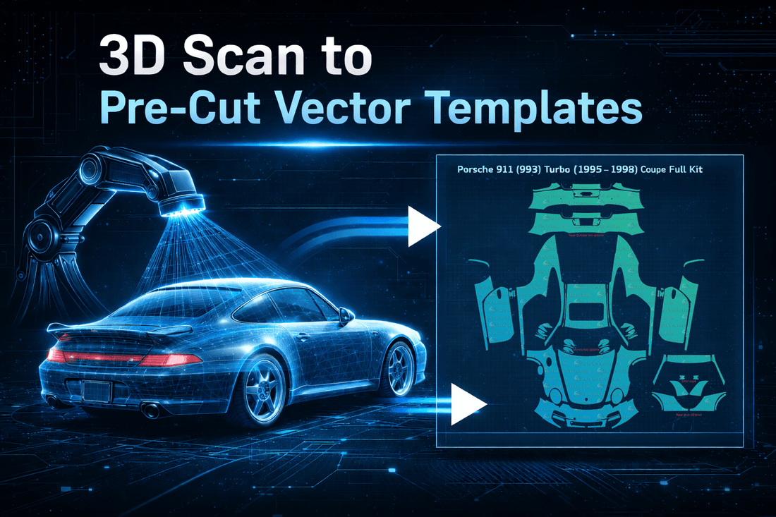 3D Surface Flattening for Automotive & Industrial Vector Templates - AutoVectors