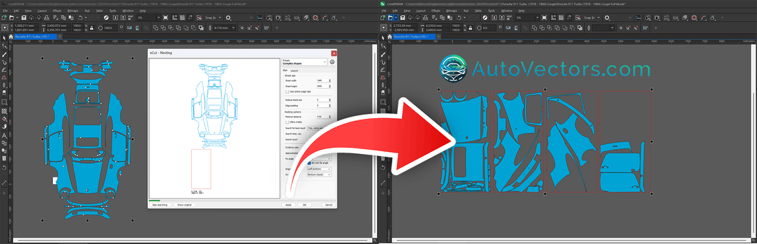 Nesting Layout Optimization eCut Nesting & Material Optimization for Pre-Cut Vector Templates ...