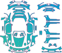 Porsche 911 Turbo S 992.2 (From 2026) Convertible Pre-Cut PPF Pattern Templates