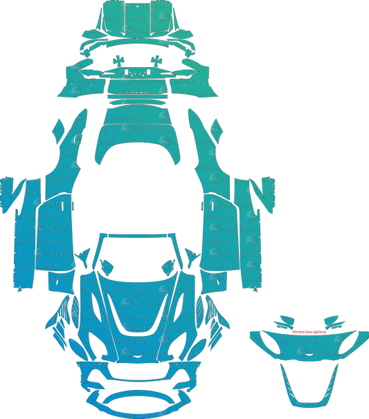 Aston Martin DBS Volante 770 Ultimate (From 2023) Convertible Full Kit – Pre-cut Vector Pattern Digital Download