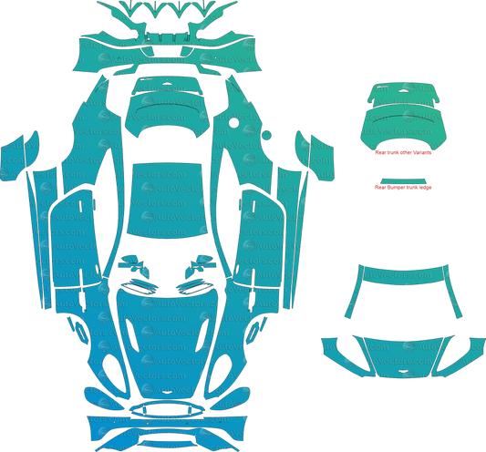 Aston Martin Vanquish Base / S (From 2018) Coupe Full Kit – Pre-cut Vector Pattern Digital Download