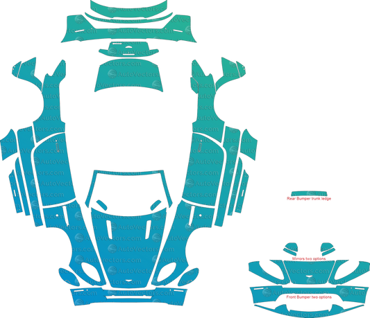 Aston Martin Vantage Base / S (2006–2017) Roadster Full Kit – Pre-cut Vector Pattern Digital Download