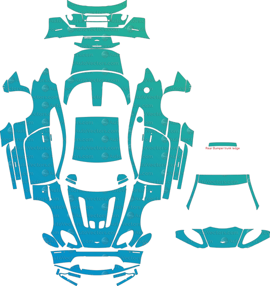 Aston Martin Vantage V12 S (2013–2017) Coupe Full Kit – Pre-cut Vector Pattern Digital Download