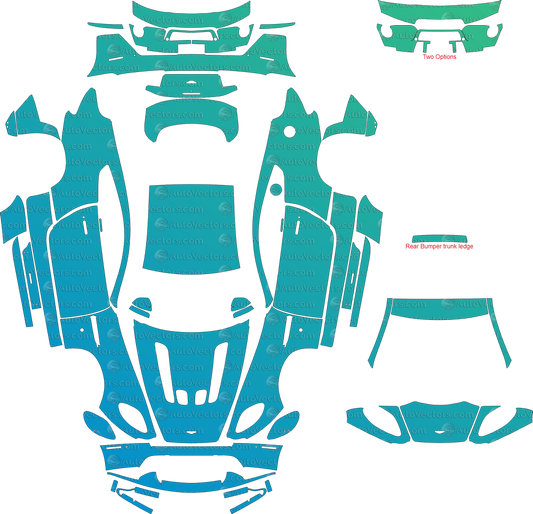 Aston Martin Vantage V12 (2009–2017) Coupe Full Kit – Pre-cut Vector Pattern Digital Download