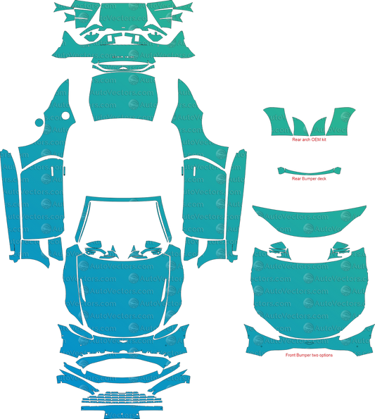 Aston Martin Vantage V8 Roadster (From 2021) Convertible Full Kit – Pre-cut Vector Pattern Digital Download