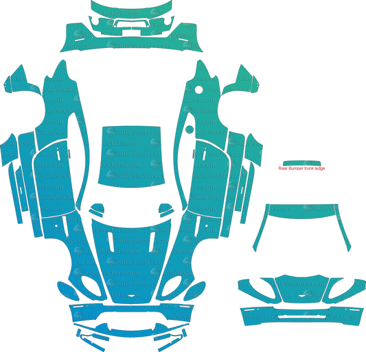 Aston Martin Vantage V8 (2016–2017) Coupe Full Kit – Pre-cut Vector Pattern Digital Download