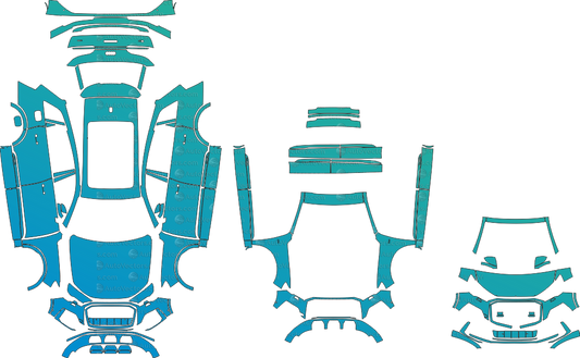 Audi Q7 S-Line Typ 4M (2020–2023) SUV pre-cut vector pattern templates digital file download for PPF, vinyl wrap – CDR, SVG, PDF and AI files.