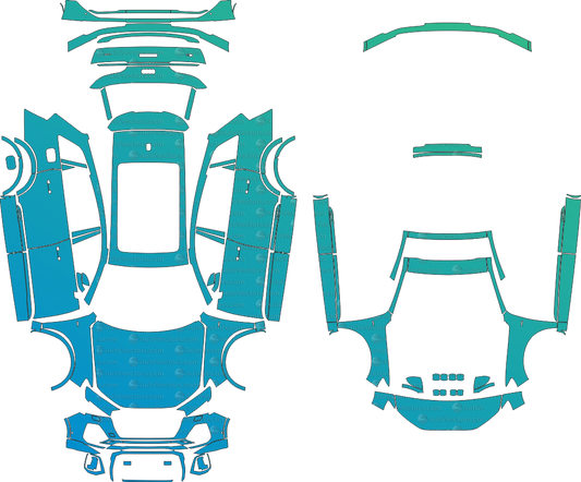 Audi Q7 S-Line Typ 4M (From 2024) Facelift SUV pre-cut vector pattern templates digital file download for PPF, vinyl wrap – CDR, SVG, PDF and AI files.