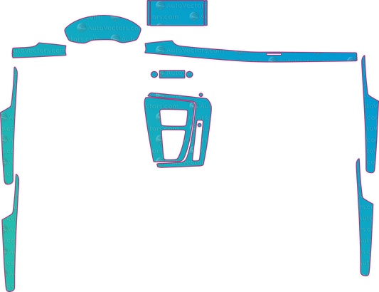 Audi SQ5 FY Prestige Sportback (From 2021) SUV Interior Pre-Cut PPF Pattern Templates – interior pre-cut PPF pattern templates, digital download vector files (CDR, AI, PDF, DXF, SVG)