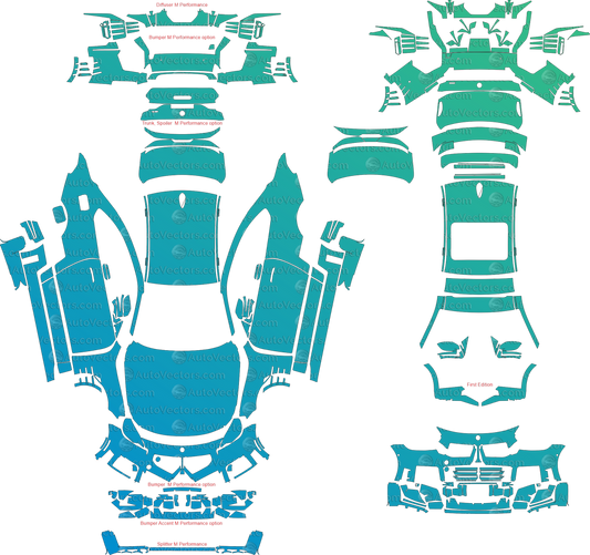 BMW M2 CS Competition G87 (From 2023) Coupe Full Kit – Pre-cut Vector Pattern Digital Download