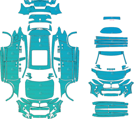 BMW X2 F39 M Sport SAC pre-cut PPF vector files templates digital download