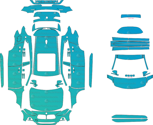 BMW X2 F39 Sport Line SAC pre-cut PPF vector files templates digital download