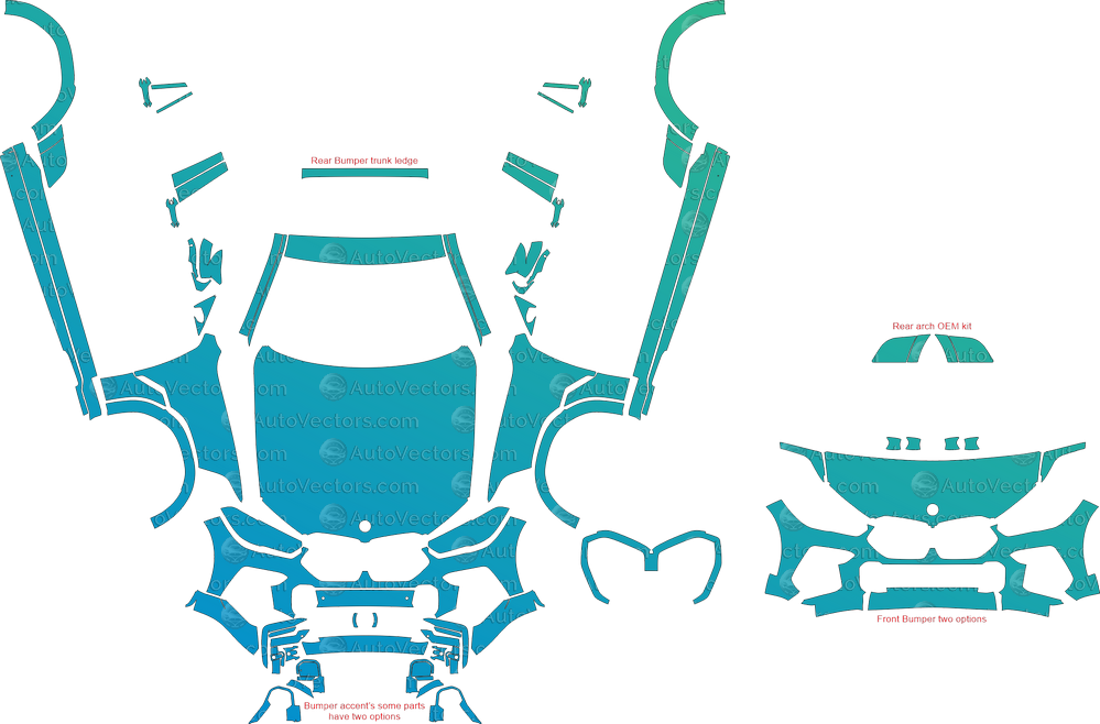 BMW X6 M Sport / M50i G06 (From 2020) SUV Full Kit – Pre-cut Vector Pattern Digital Download