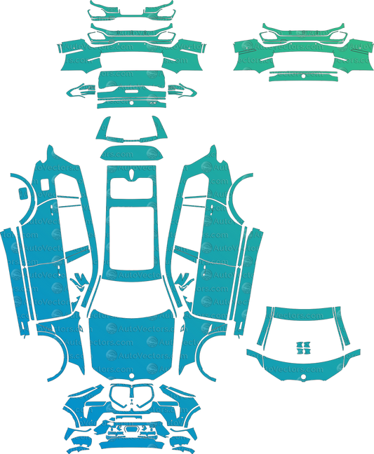 BMW X7 M Sport G07 LCI (From 2023) SUV Full Kit – Pre-cut Vector Pattern Digital Download