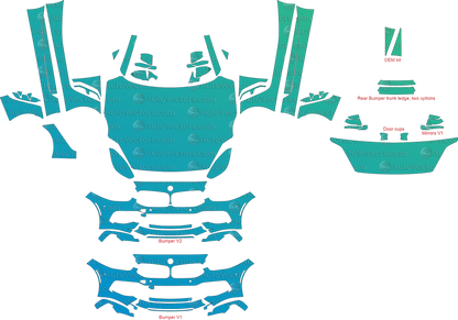 BMW Z4 SportLine G29 (From - 2019) Roadster Full PPF Kit – Pre-Cut Digital Templates (AI/CDR Format