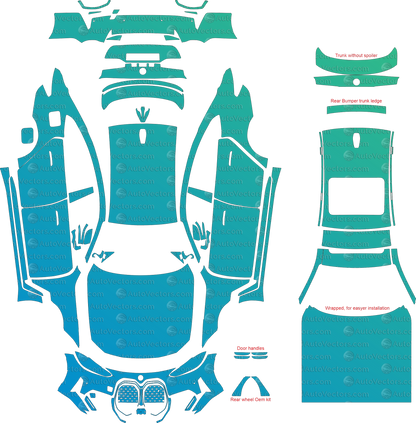 BMW i4 Base G26 (From 2022) Gran Coupe Full Kit – Pre-cut Vector Pattern Digital Download