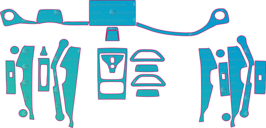 BYD Atto 3 SC2E interior (From 2022) SUV Pre-Cut PPF Pattern Templates