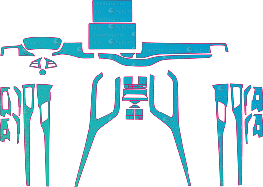BYD Seal U SA3E pre-cut PPF interior templates digital download vector files